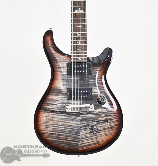 PRS Custom 24 Stop Tail Limited Edition Wood Library Flame Maple Charcoal Tri-Color Sunburst Stained Neck (s/n:9666) | Northeast Music Center Inc.