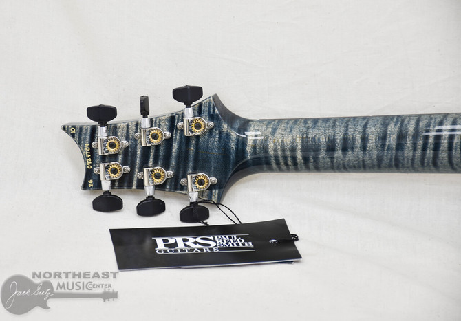 PRS Custom 24  Stoptail Limited Edition Wood Library Flame Maple Faded Whale Blue Stained Neck (s/n: 9704) | Northeast Music Center Inc.