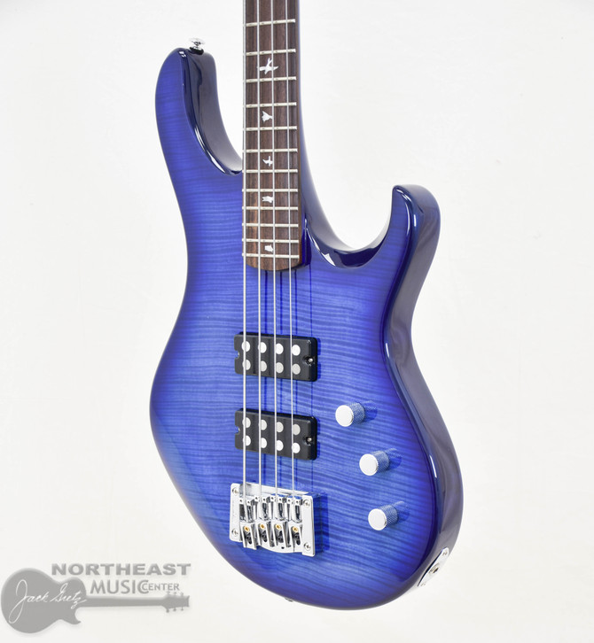 PRS Kingfisher Bass Faded Blue Wrap Around Burst(2021) Used (s/n:0187) | Northeast Music Center Inc.