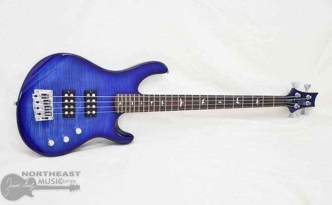 PRS Kingfisher Bass Faded Blue Wrap Around Burst(2021) Used (s/n:0187) | Northeast Music Center Inc.
