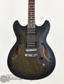 Used-Ibanez Artcore AS53 Transparent Flat Black (S/N:1256)  | Northeast Music Inc.