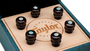 Taylor 7260-6 Bridge Pin Set, 5inch Taper, Bone, Brown w White Opal | Northeast Music Center Inc.