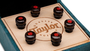 Taylor  7260-2 Bridge Pin Set, 5inch Taper, Bone, Brown w Red Opal | Northeast Music Center Inc.