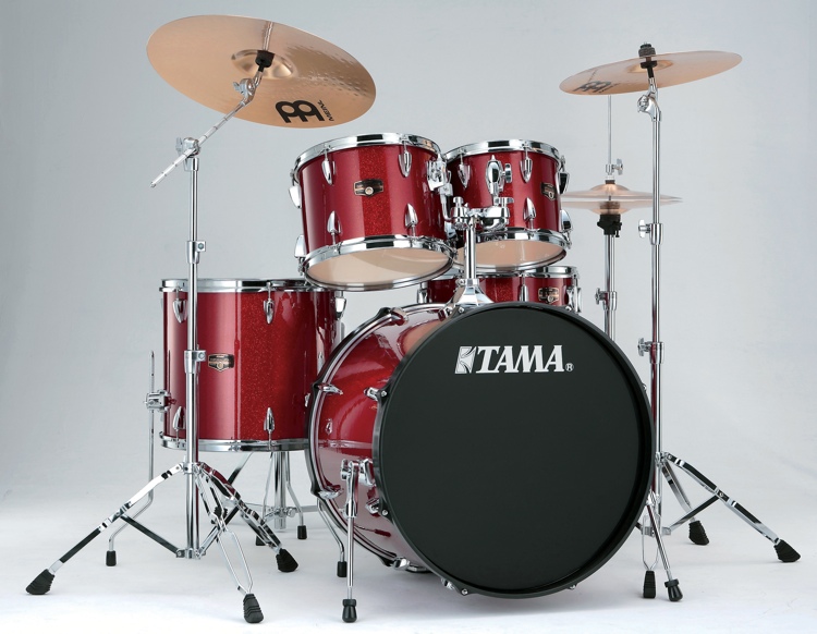 Tama Imperialstar 5-Piece Drum Set with Cymbals Candy Apple Mist