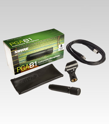 SHURE ダイナミックマイク 楽器用 カーディオイド XLRケーブル付属 PGA81-XLR  qqffhab Shure PGA81-XLR Cardioid Dynamic instrument Microphone with 15