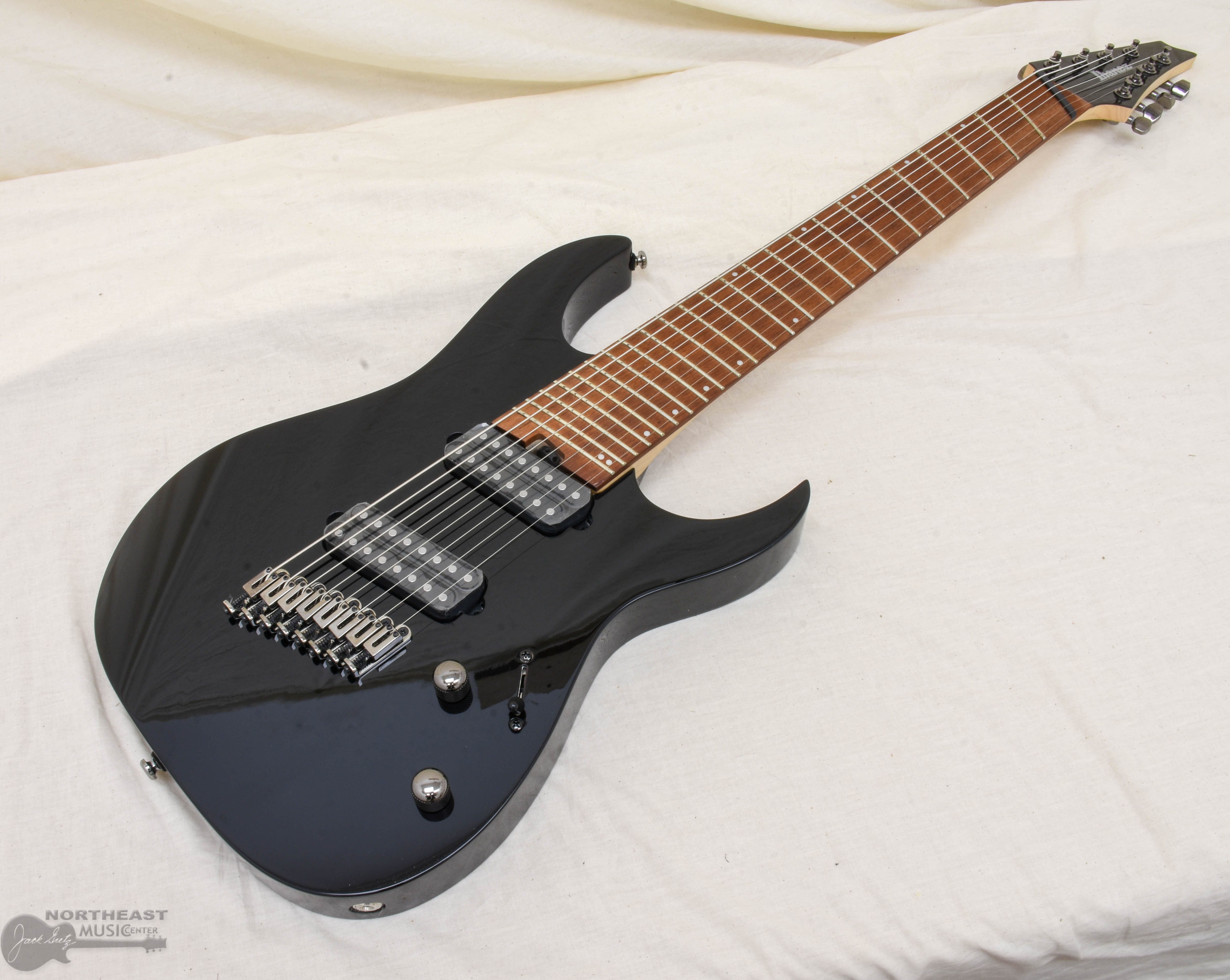 Ibanez RGMS8 Multi Scale 8 String Electric Guitar in Black