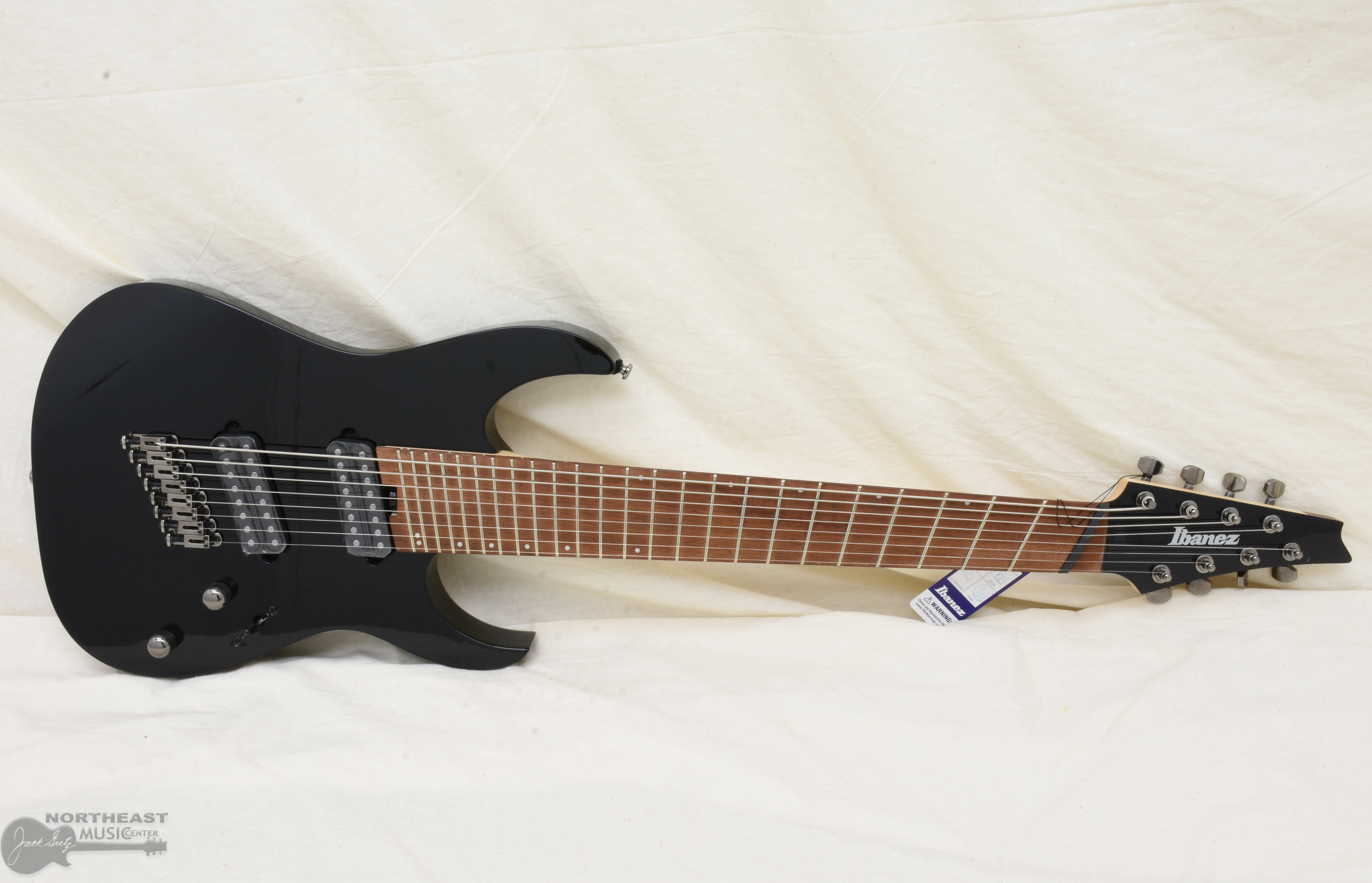 Ibanez RGMS8 Multi Scale 8 String Electric Guitar in Black