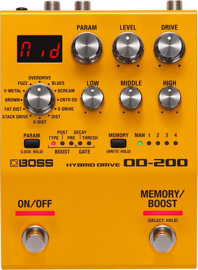 BOSS OD-200 Hybrid Drive Pedal | Northeast Music Center Inc.