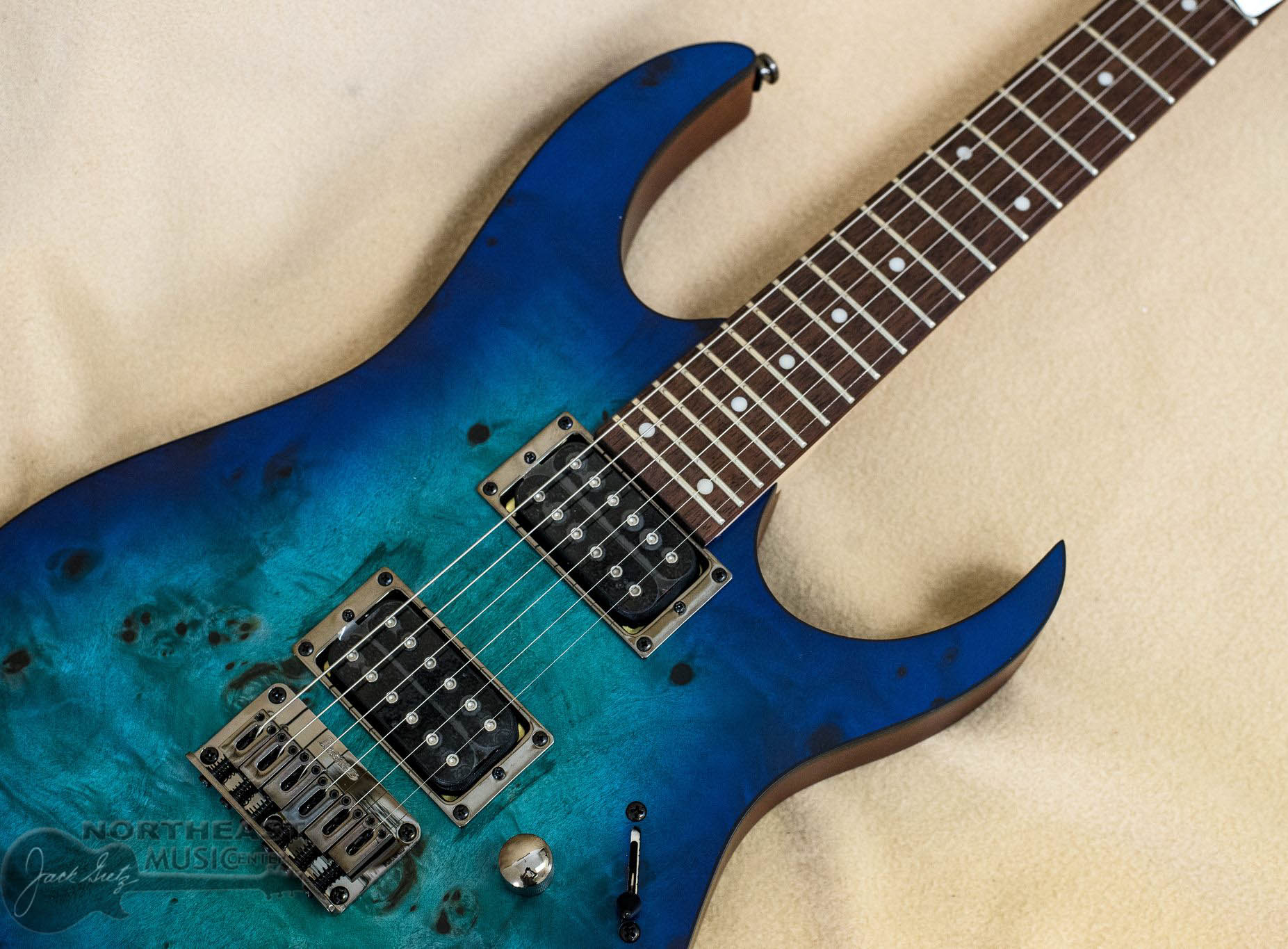 通販卸値★Ibanez★S7721 PB Sapphire Blue Flat バールトップ 7弦ギター 薄型軽量ボディ 状態良好 2016年製★ アイバニーズ