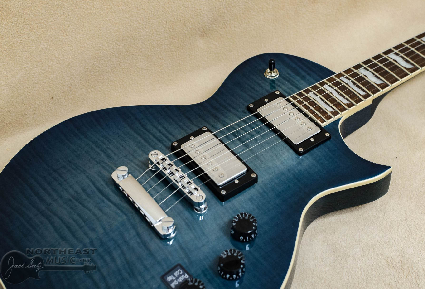 【美品】LTD EC-256FM COBALT BLUE ESP Ltd Cobalt Blue Electric Guitar - EC-256FM for sale