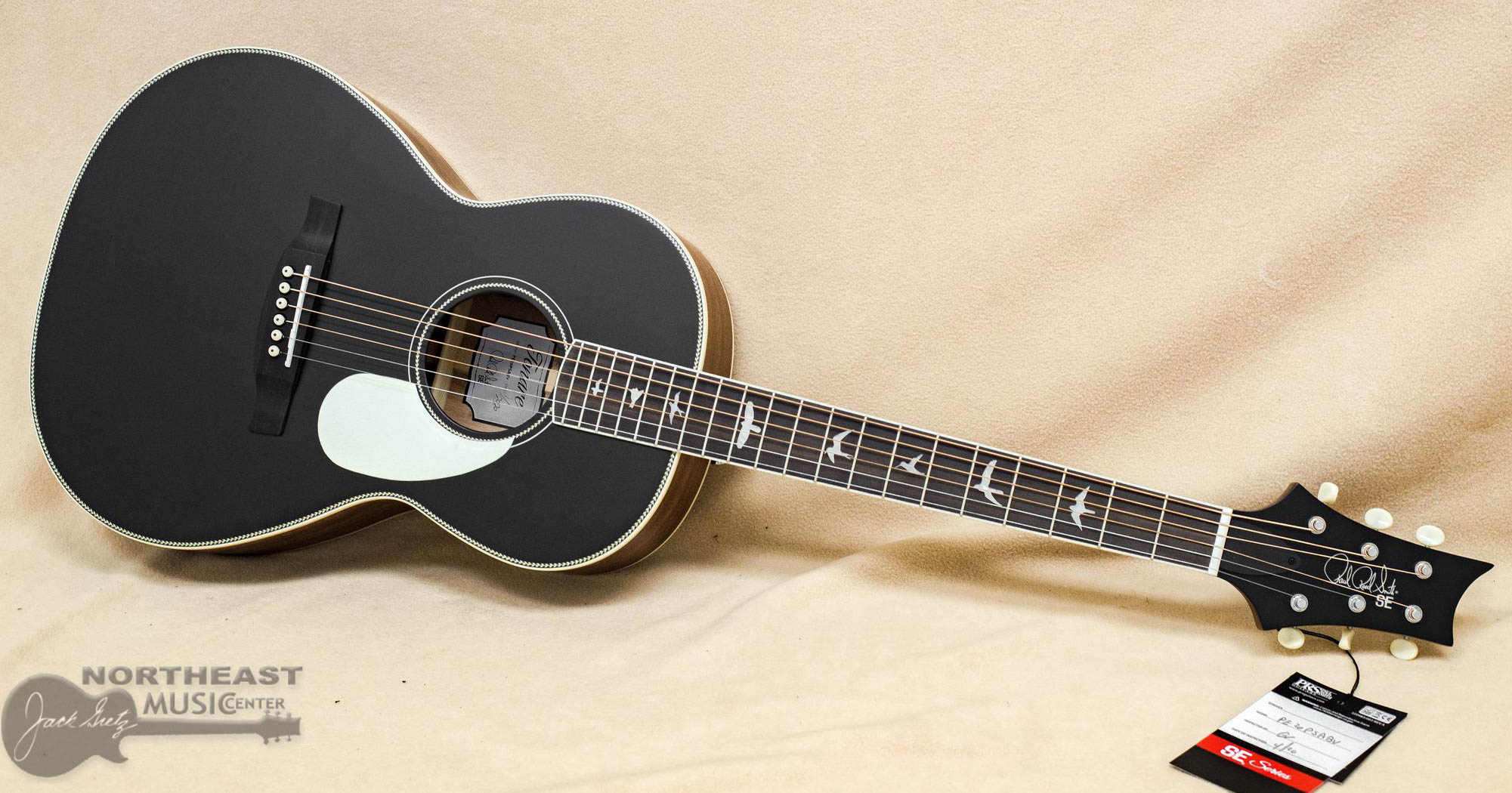 PRS SE Tonare P20E Parlor Acoustic Guitar - Black Top | Northeast