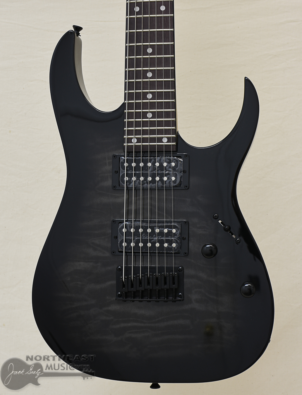 Ibanez GRG7221QA Gio 7-String Electric Guitar - Transparent