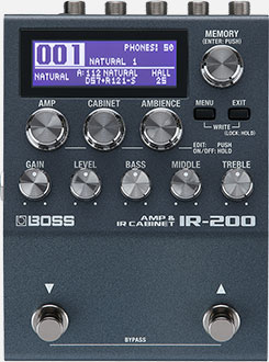 BOSS IR-200 ギターエフェクター Boss IR-200 Cab Sim & IR Pedal | Northeast Music Center Inc.