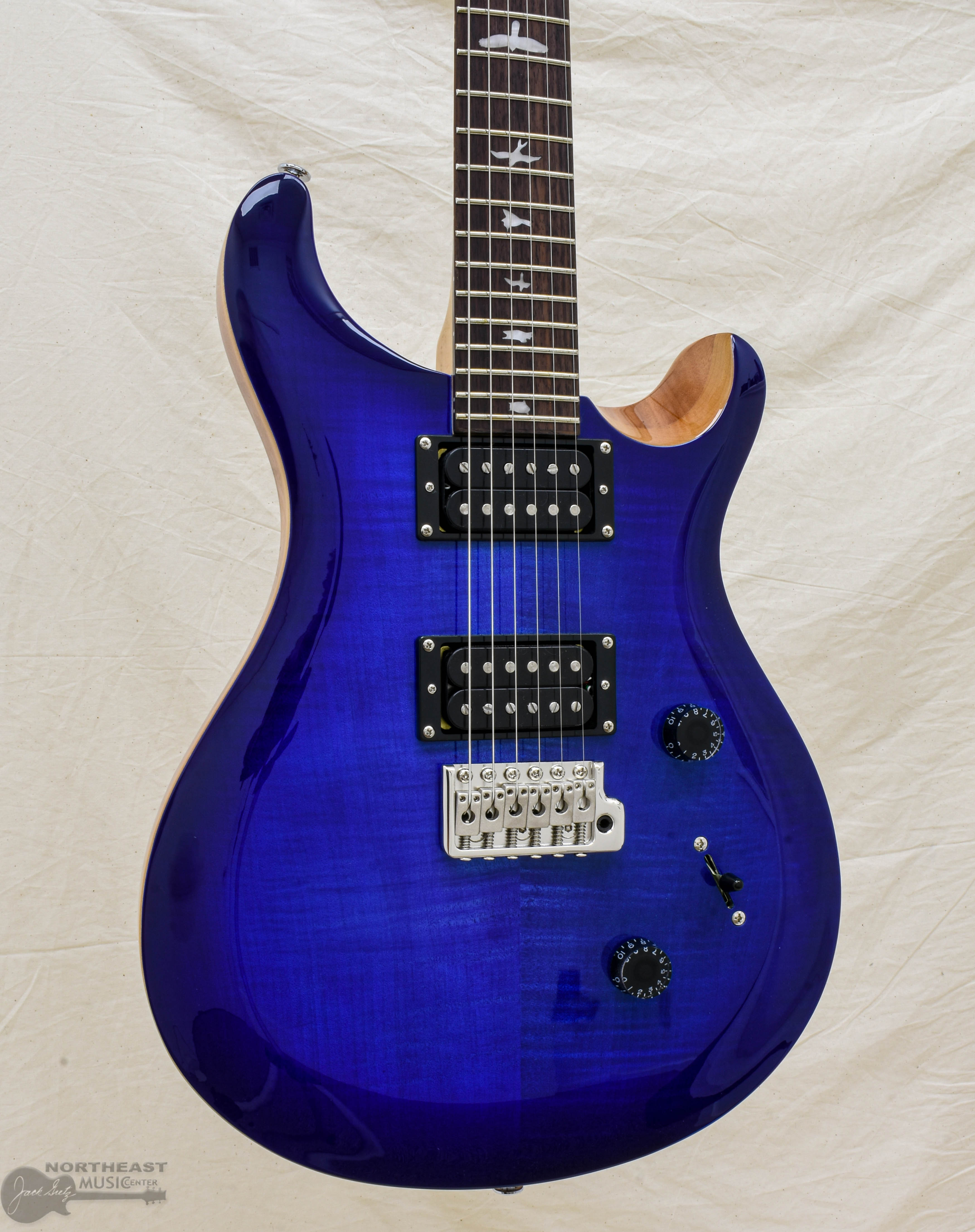 PRS SE Custom 24 - Faded Blue Burst (s/n: 25487) | Northeast Music  