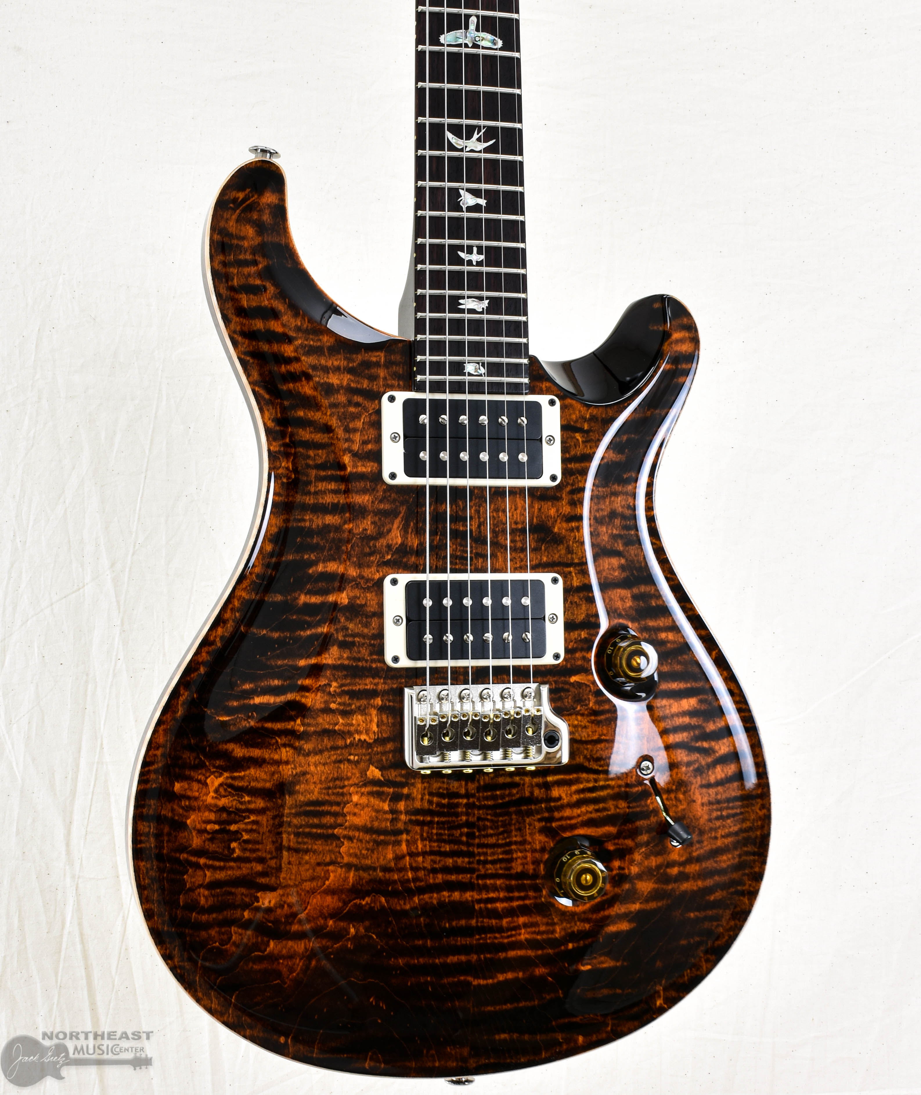 PRS Guitars Custom 24 - Orange Tiger | Northeast Music Center Inc 