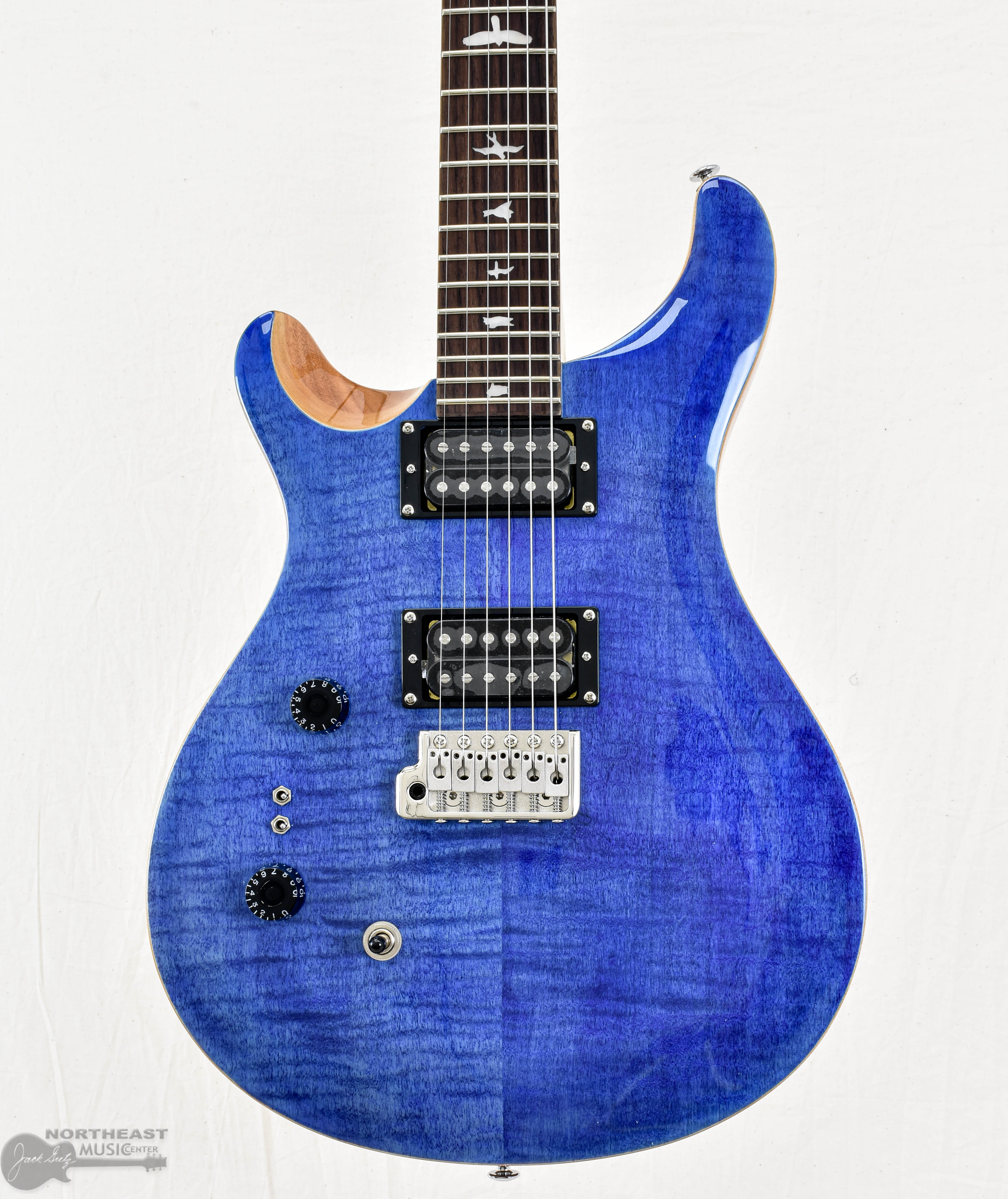 PRS SE Custom 24-08 Left Handed- Faded Blue | Northeast Music