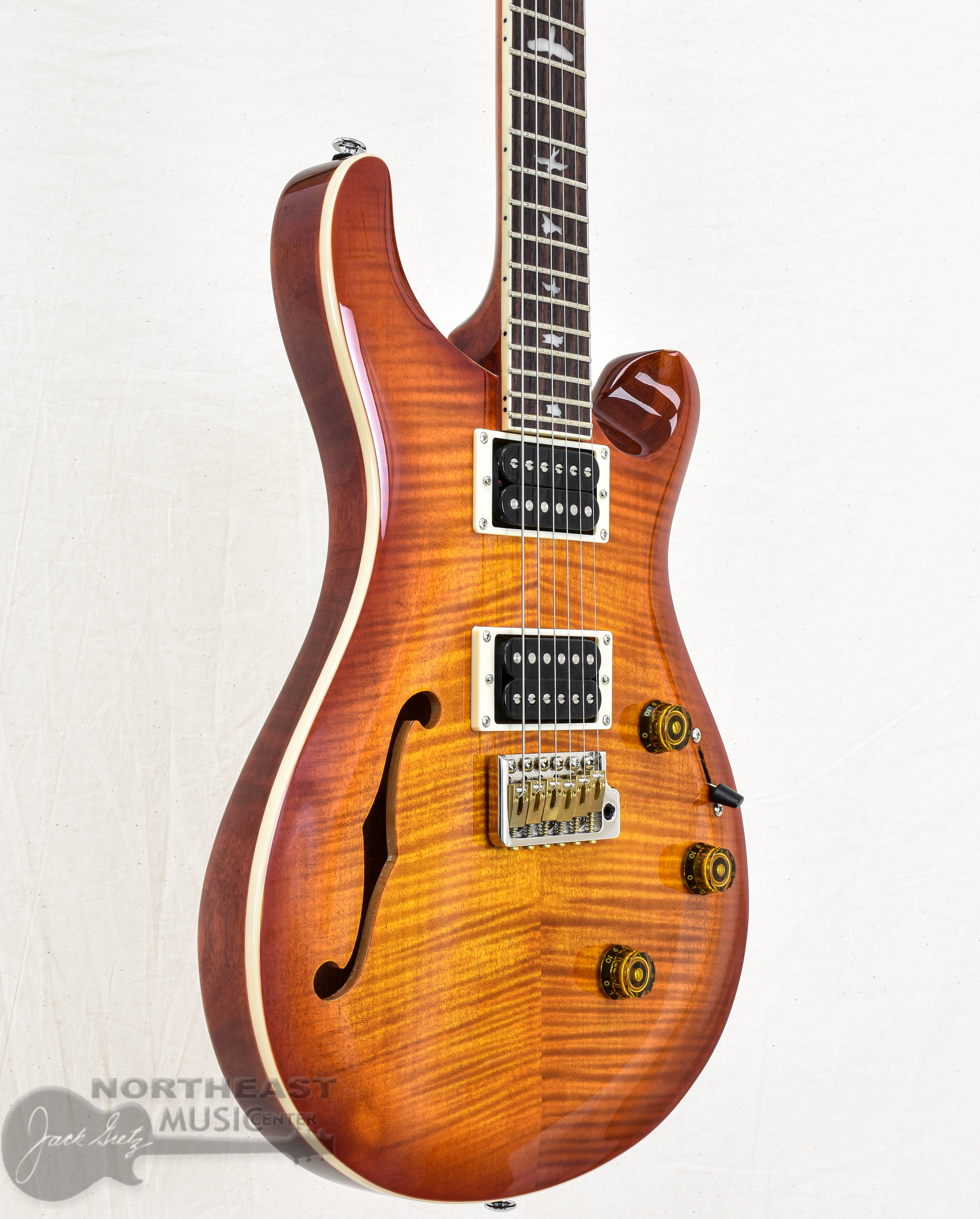 PRS SE Custom 24 Semi-Hollow Piezo - Vintage Sunburst (s/n