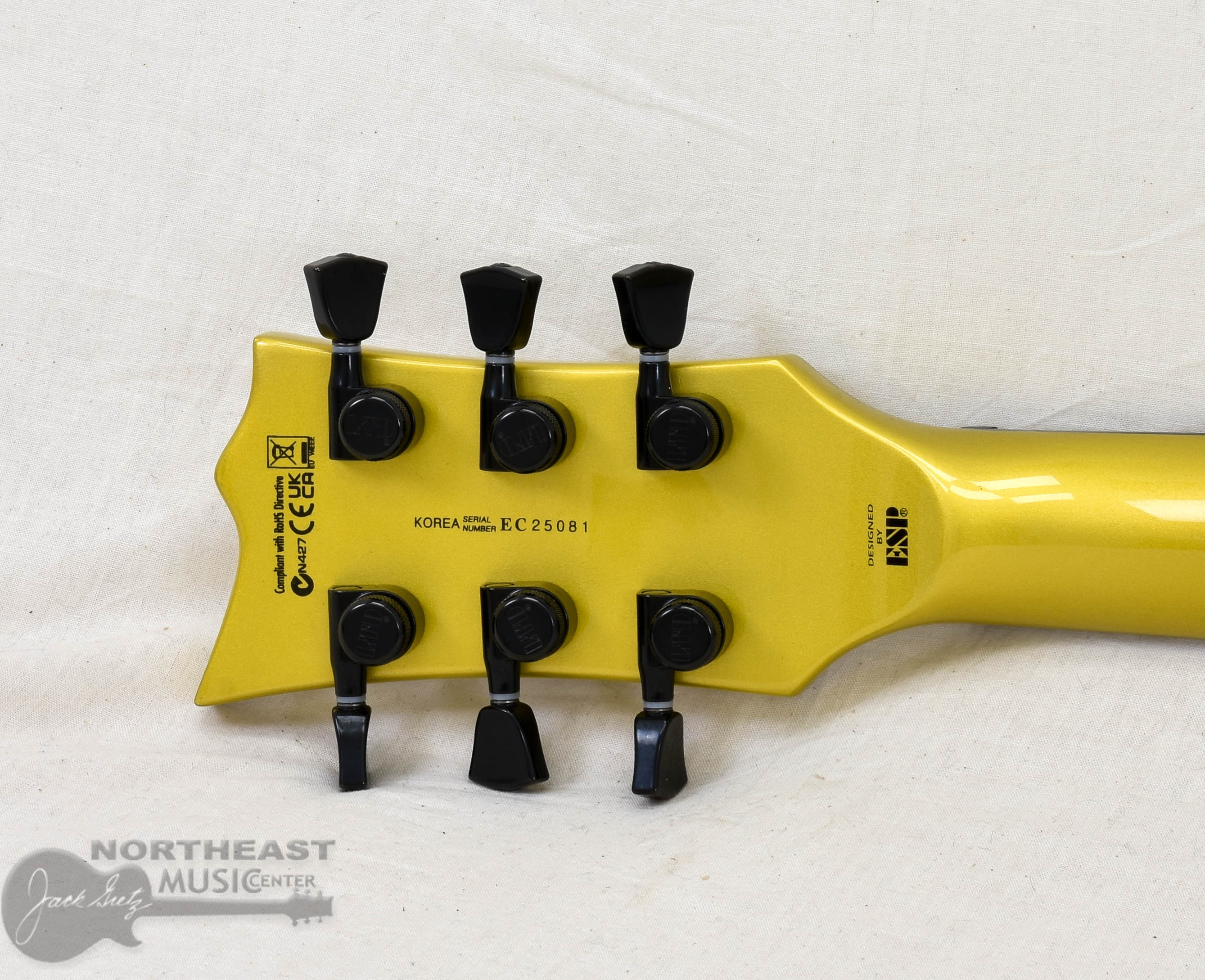 ESP LTD EC-2025 50th Anniversary世界限定500本 LTDより、50周年記念のオール・メタリック・ゴールドのECが発売 | ESP