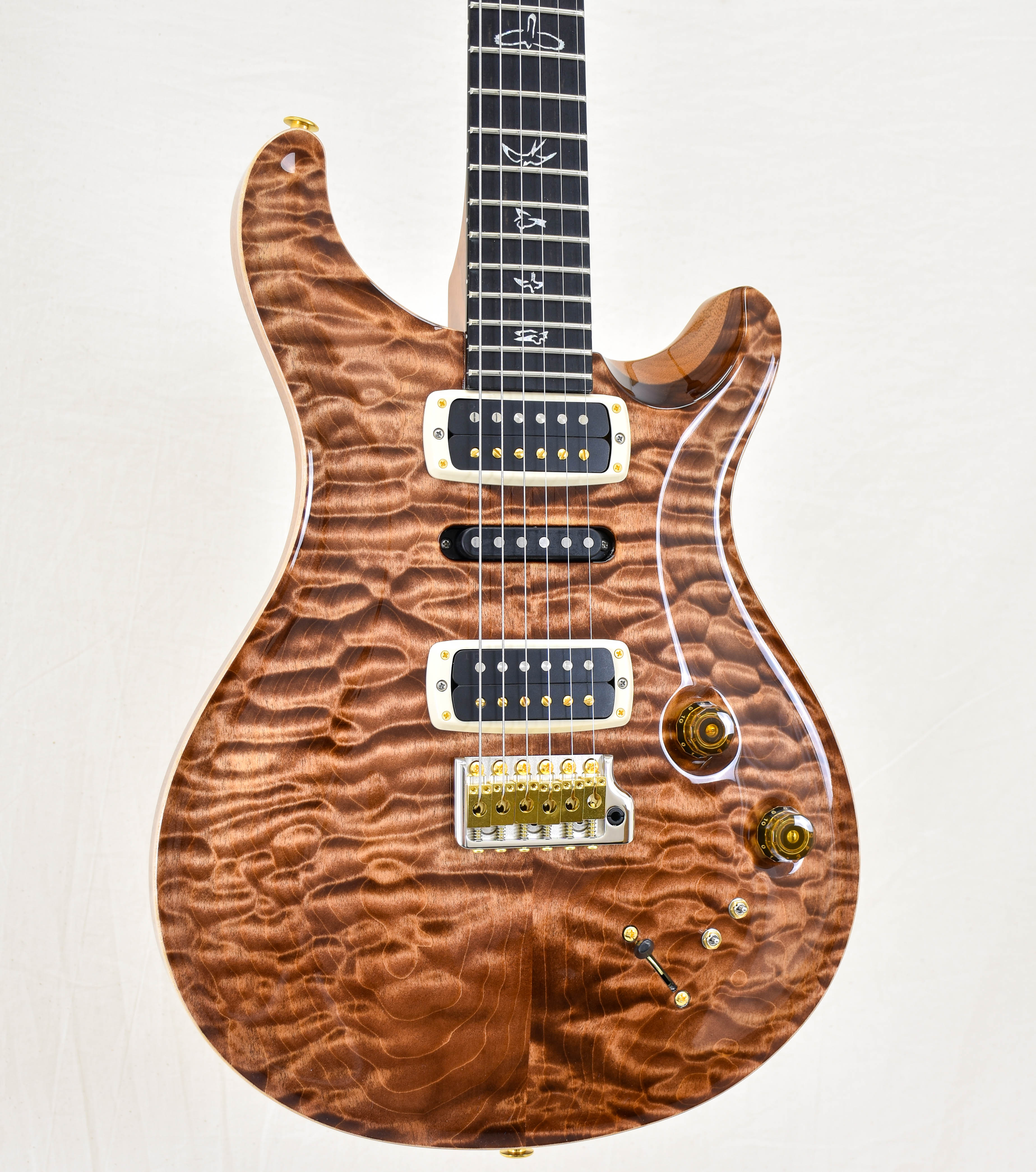 PRS Guitars Wood Library Modern Eagle V Quilt - Copperhead 10 Top