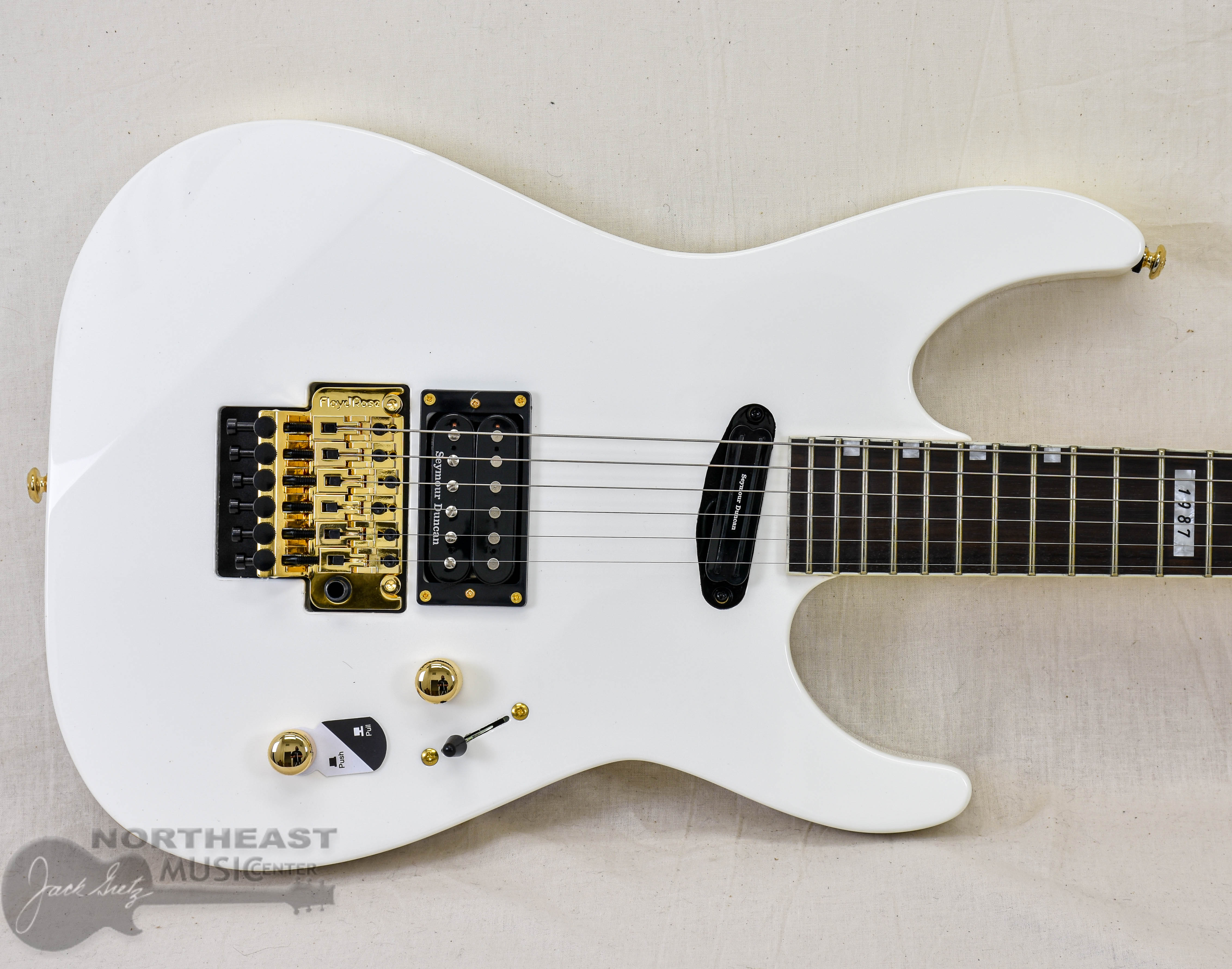 ESP/LTD Mirage Deluxe '87 - Snow White | Northeast Music Center Inc.