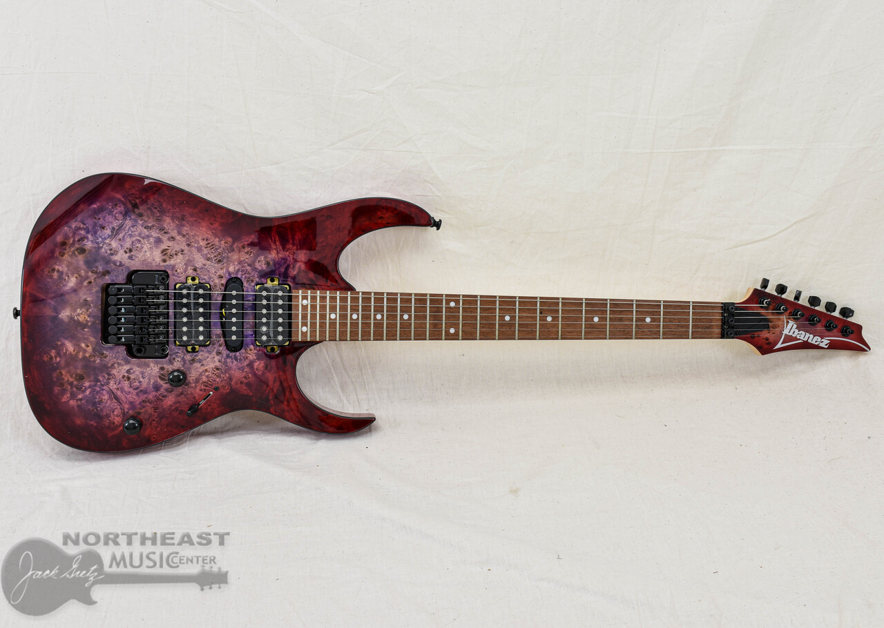 Ibanez RG470PB Poplar Burl - Red Eclipse Burst | Northeast Music