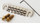 PRS Guitars Paul Reed Smith adjustable Stop Tail Bridge in nickel with bolts