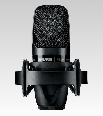 SHURE PGA27-LC コンデンサーマイクセット　付属品あり Shure PGA27-LC Large-Diaphragm Side-Address Cardioid Condenser