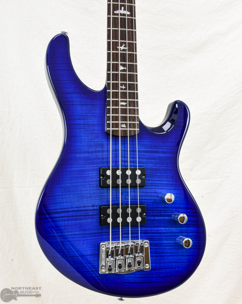 PRS SE Kingfisher Bass Faded Blue Burst (s/n: 7036) | Northeast