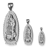 Sterling Silver Virgin Mary Pendant (S/M/L)