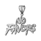 NO FAVORS Sparkle-cut Sterling Silver Pendant