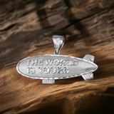 The World Is Yours Blimp Sterling Silver DC Hip-hop Pendant