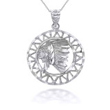 Sterling Silver Apache Openwork Pendant Necklace