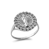 Sterling Silver Saint Jude Women's Ring