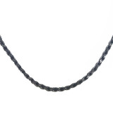 Sterling Silver  Antique Vintage Oxidized  3.5 mm Rope Chain