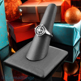 Sterling Silver North Star Compass Ring for Women