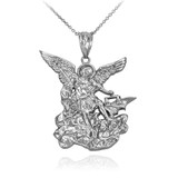 Silver St. Michael Necklace