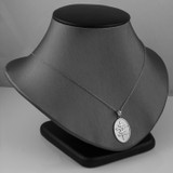 Sterling Silver Chinese "Lucky" Symbol Pendant Necklace
