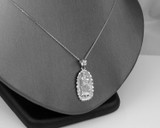 Sterling Silver Virgin Mary DC Pendant Necklace