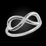 Polished Sterling Silver Infinity Ring