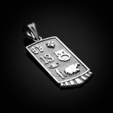 Sterling Silver Lucky Charm Pendant Necklace