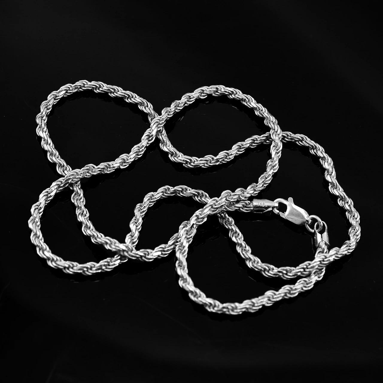 Silver Rop Chain Sterling Silver Rope Chain 3 mm