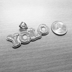 Sterling Silver YOLO You Only Live Once DC Hip-Hop Pendant