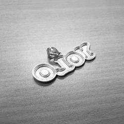 Sterling Silver YOLO You Only Live Once DC Hip-Hop Pendant
