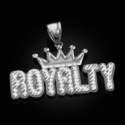 Sterling Silver ROYALTY Hip-Hop DC Pendant