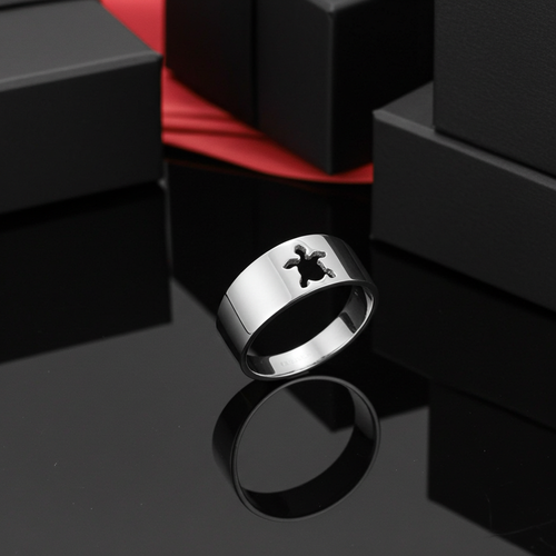 Sterling Silver Sea Turtle Ring Band For Women