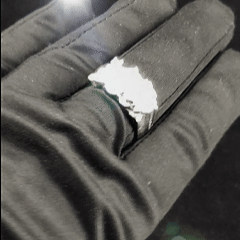 Sterling Silver Nugget Ring with CZ Stones