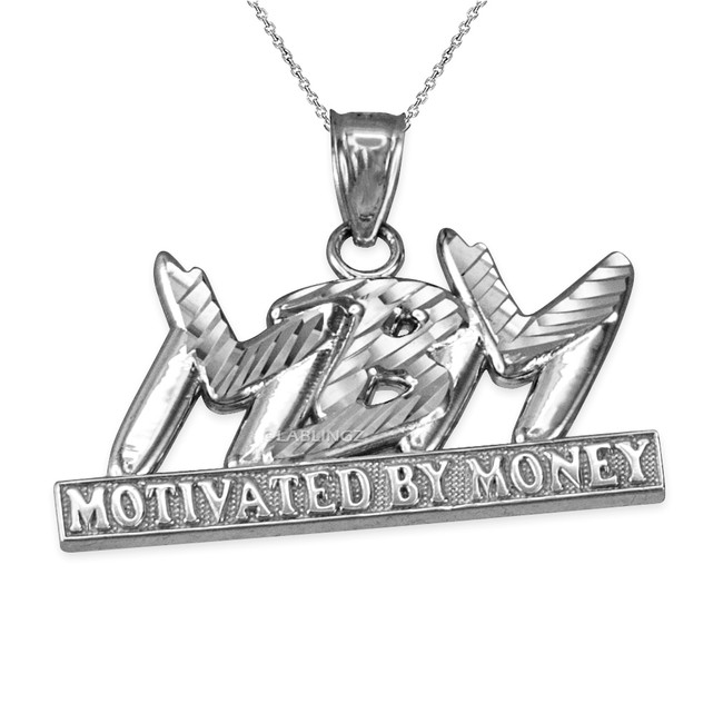Sterling Silver MBM Motivated By Money DC Pendant Necklace