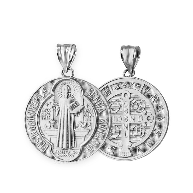 St. Benedict Pendant in 925 Sterling Silver