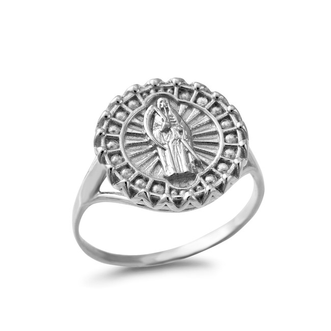 Sterling Silver Santa Muerte Women's Ring