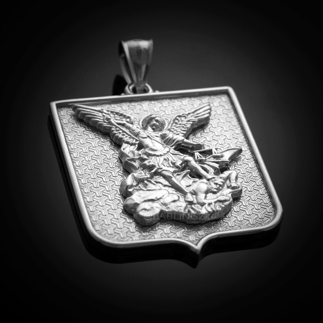 St. Michael Sterling Silver Medal Pendant